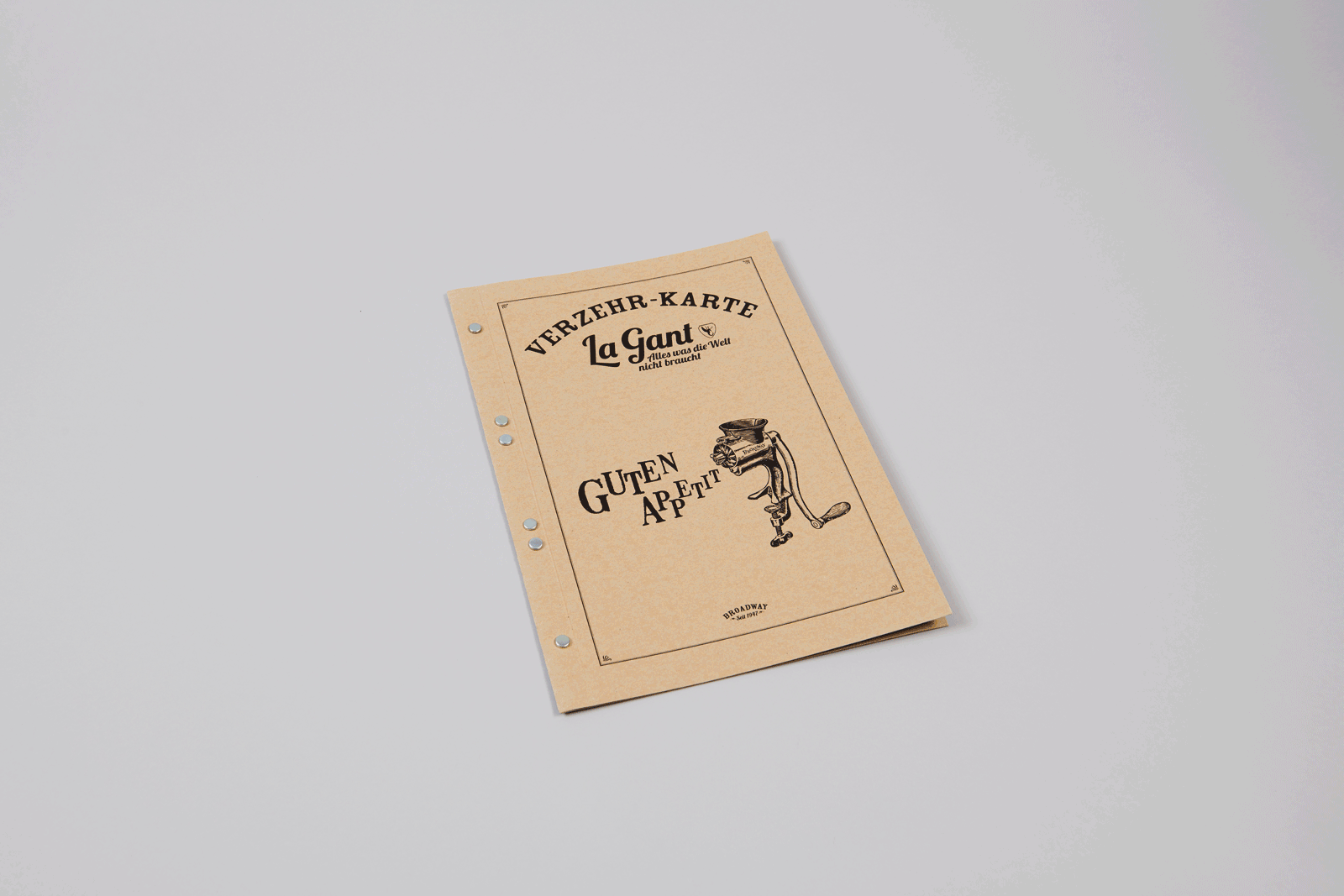 Broadway Speisekarten